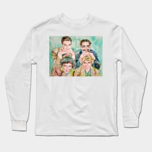 MARX BROTHERS watercolor portrait Long Sleeve T-Shirt